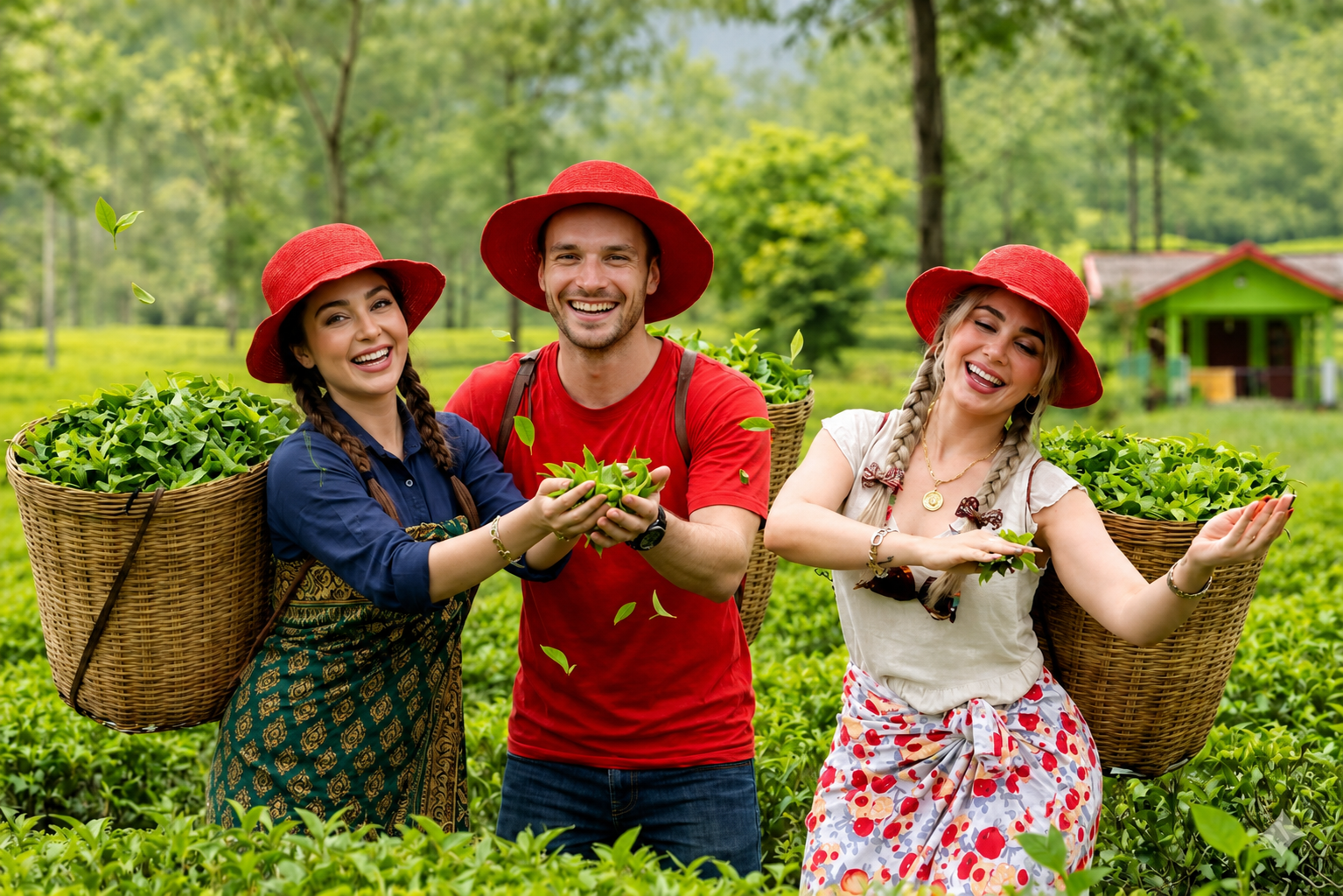 Tea plantations in Nuwara Eliya